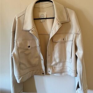 Stoosh Women's Cream Jean Jacket